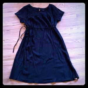 Versatile, embroidered maternity dress